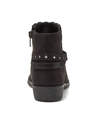 Lands' End Little Girls Shimmer Zip Up Western Booties