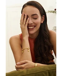 Ottoman Hands Lapis Star Stud Earrings