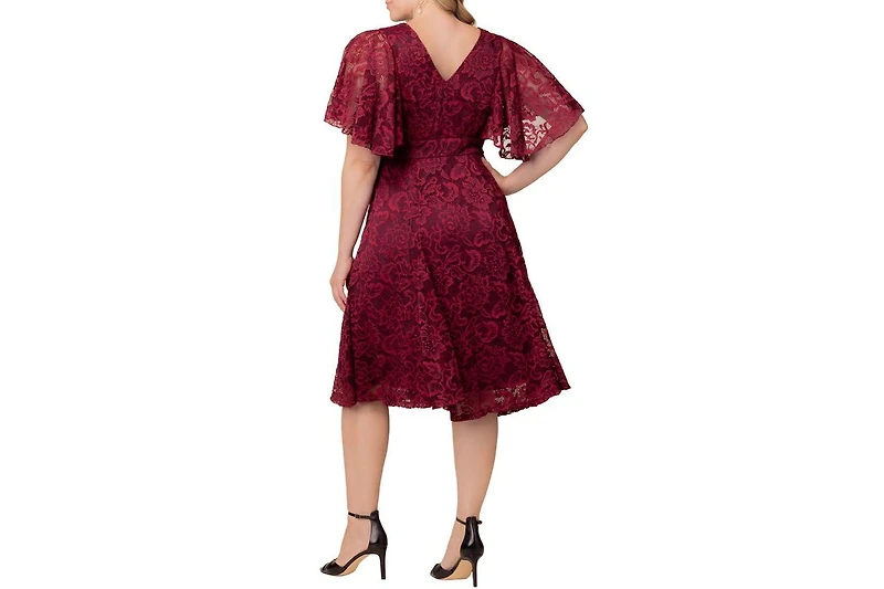 Kiyonna Plus Camille Lace Cocktail Dress