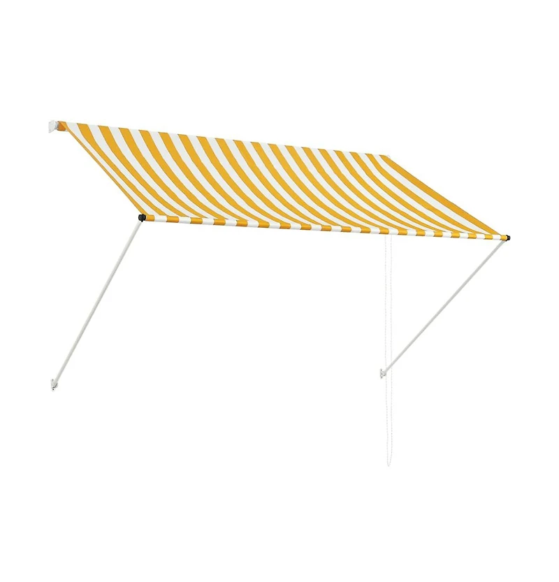 vidaXL Awning Yellow and White