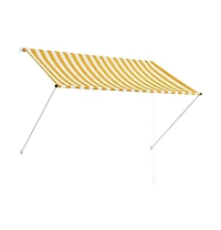 vidaXL Awning Yellow and White
