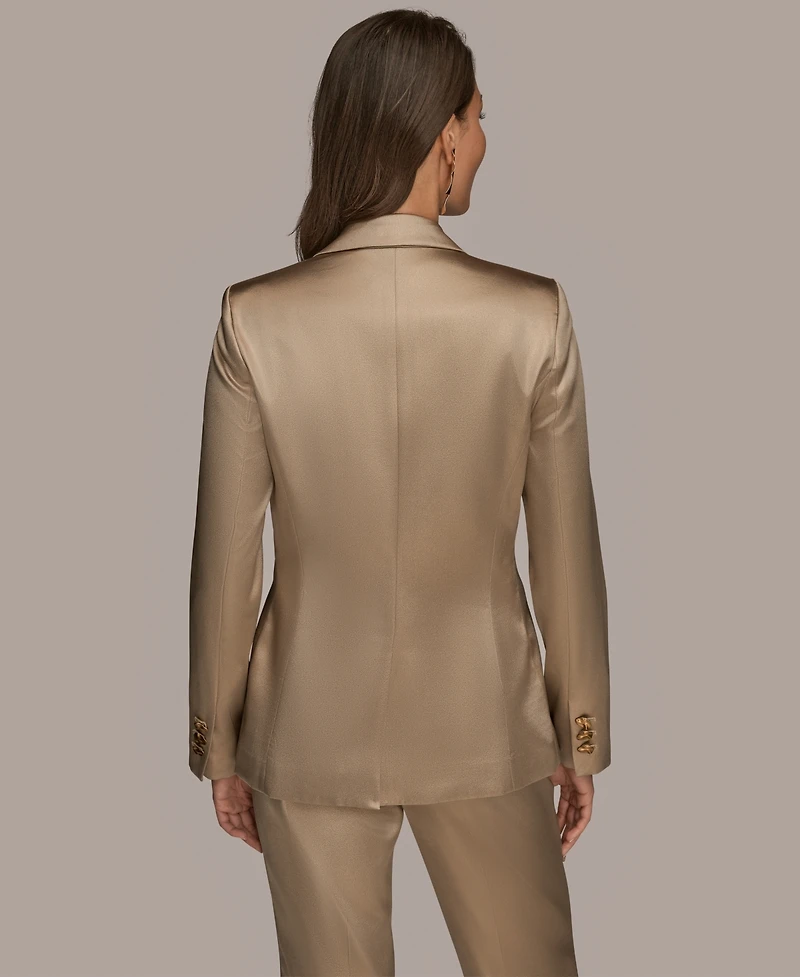 Donna Karan New York Women's Novelty One-Button Blazer