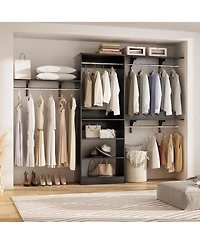 Aheaplus 20-96" W Closet System for Bedroom