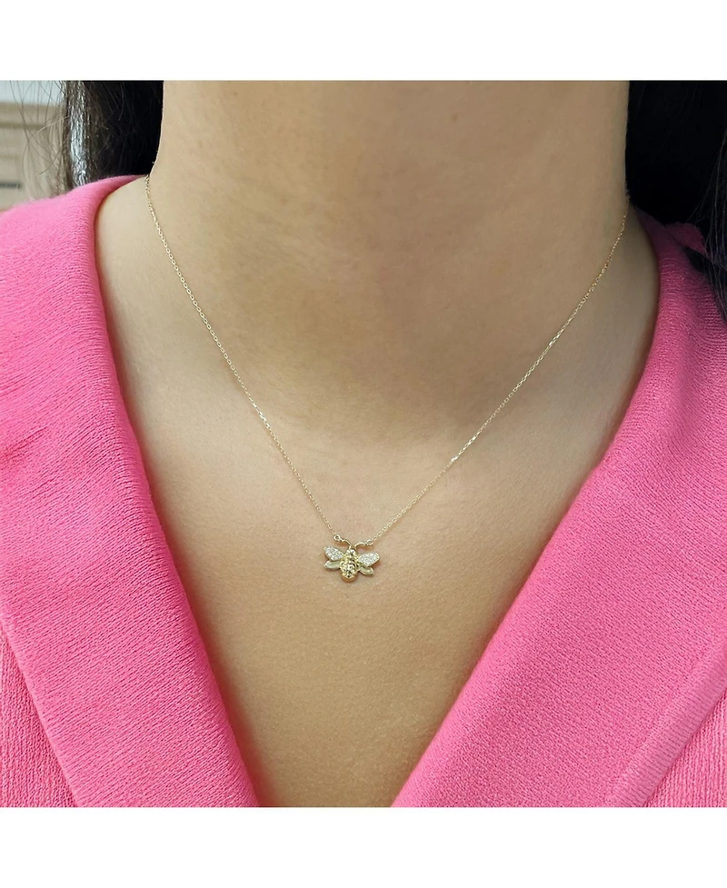 The Lovery Gold Bee Necklace 14K Gold