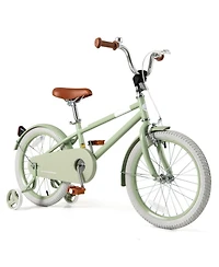 Hongge Kids Bike with Adjustable Handlebar and Saddle Green-18 Inches