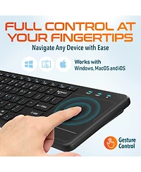 Delton N60 Mini Bluetooth Wireless Keyboard, Touchpad (DKMIN60-wb)