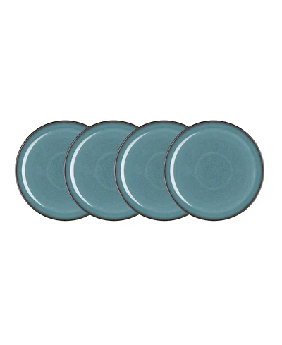 Denby Azure Coupe Medium Plates, Set of 4