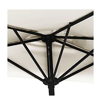 vidaXL Garden Parasol Sand Polyester, Aluminum, Steel 118.1 x 61.0 in