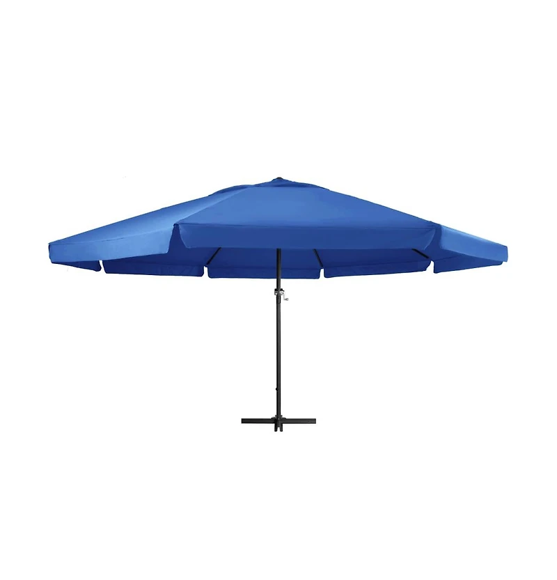 vidaXL Garden Parasol Azure Blue Polyester with Pa coating Large
