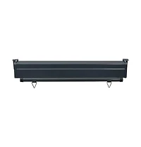vidaXL Balcony Side Awning Black Steel, Aluminum, Polyester 41.3 x 98.4 in