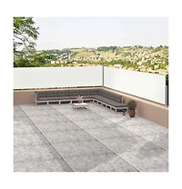 vidaXL Side Awning Cream Polyester with Pu coating, Steel, Aluminum Large