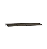 vidaXL Door Canopy Black Polycarbonate 157.5 x 39.4 in Durable