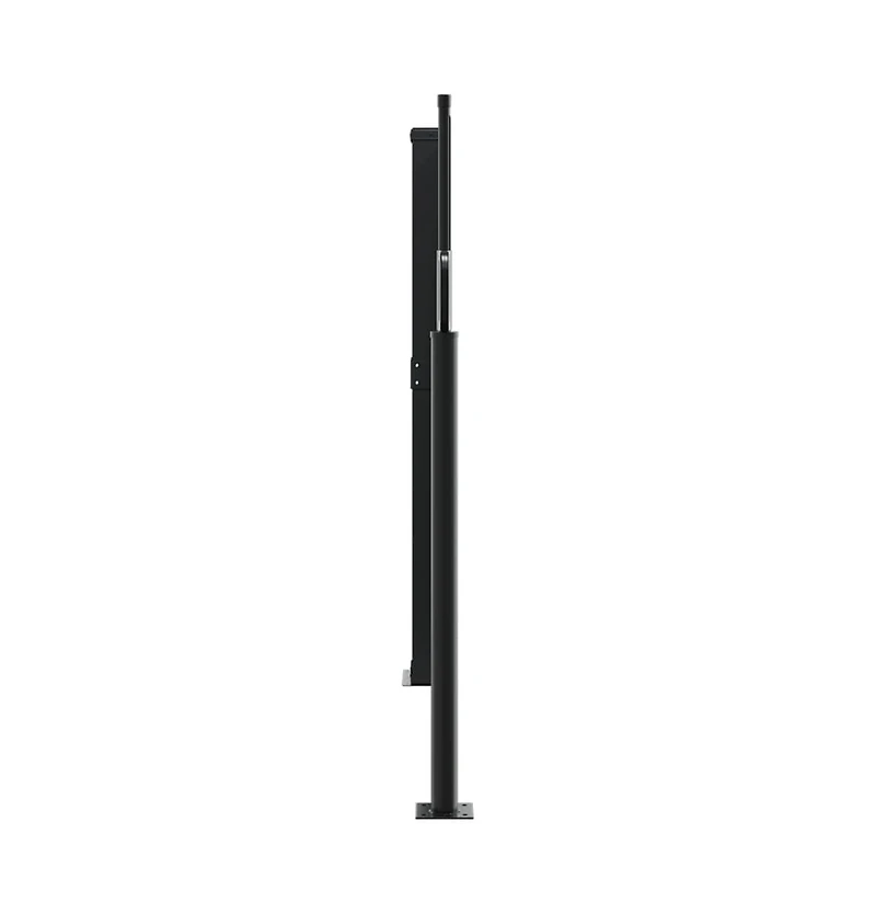 vidaXL Retractable Side Awning Anthracite Polyester with Pu coating
