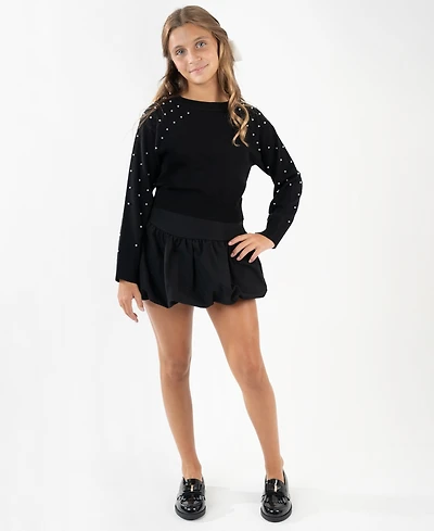 Rare Editions Girls 7-12 2-Piece Sweater and Skort Set