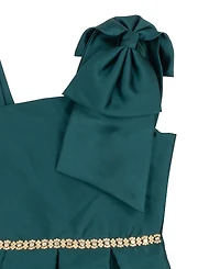 Rare Editions Girls 7-16 Mikado One-Shoulder Hi-Low Dress