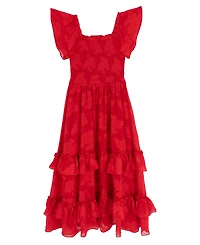 Rare Editions Girls 7-16 Ruffle Detail Tiered Maxi Dress