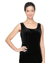 Alex Evenings Petite Satin-Trimmed Velvet Jacket & Top Twinset