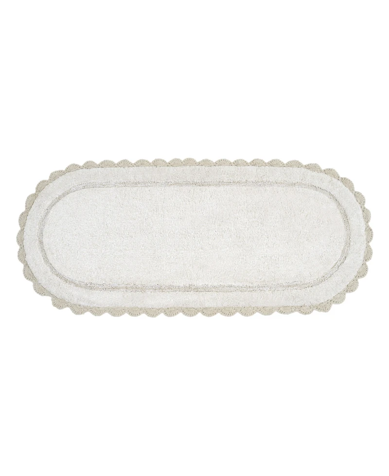 Laura Ashley Crochet Cotton Bath Rug