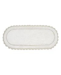 Laura Ashley Crochet Cotton Bath Rug