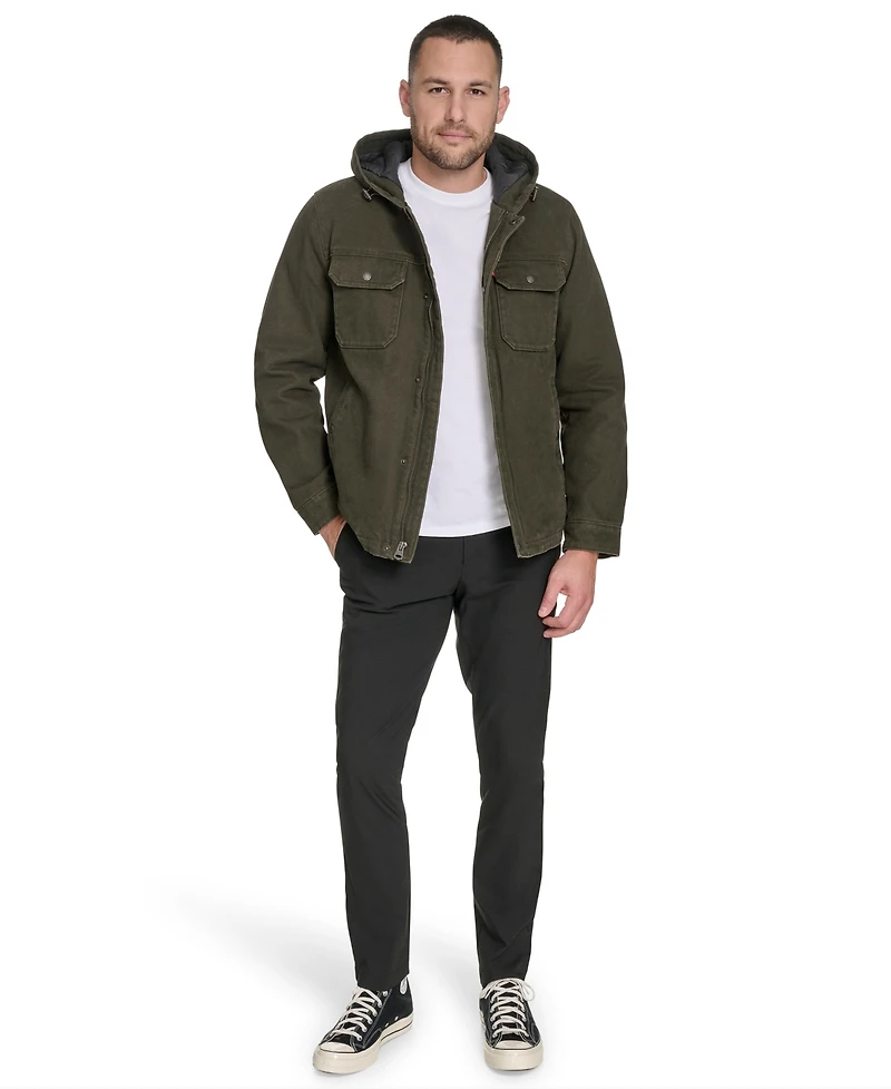 Levi's Men's Cotton Canvas Hood Jacket