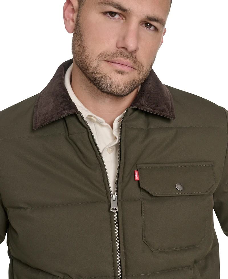 Levi's Men's Quilted Corduroy Collar Depot Jacket