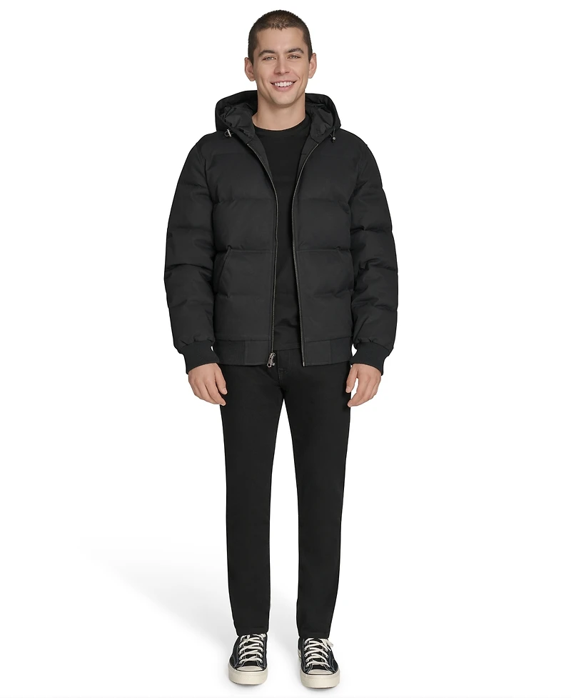 Levi's Men's Quilted Bomber with Hood Jacket