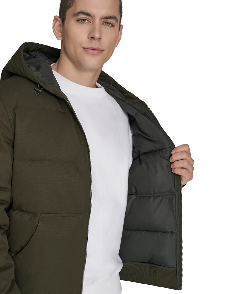 Levi's Men's Quilted Bomber with Hood Jacket