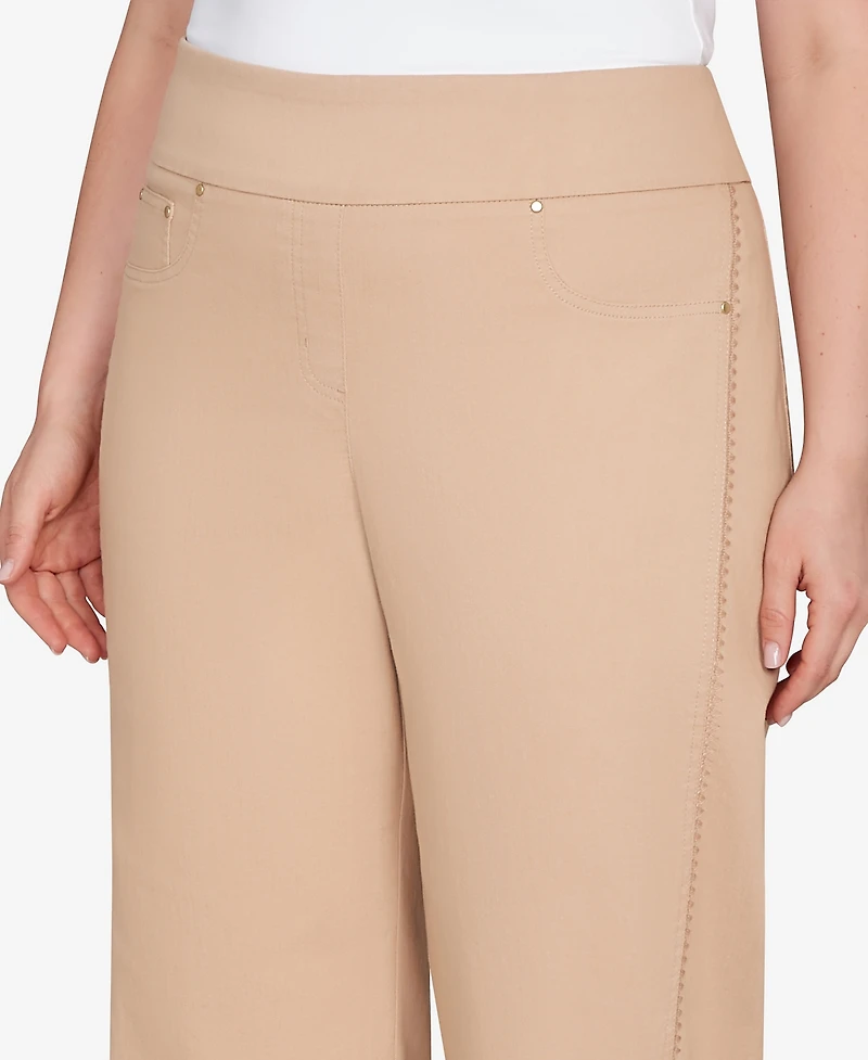 Ruby Rd. Plus Embroidered Stretch Pull On Pants