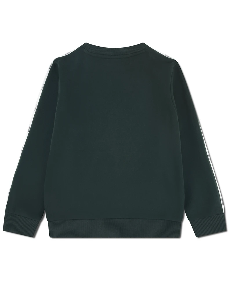Lacoste Boys 8-20 Micro Taping Crewneck Sweatshirt