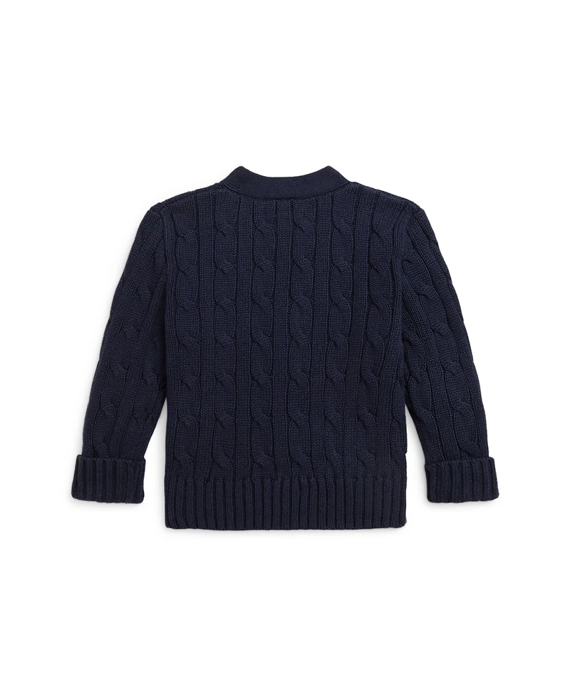 Polo Ralph Lauren Baby Boys Cotton Cable-Knit Cardigan