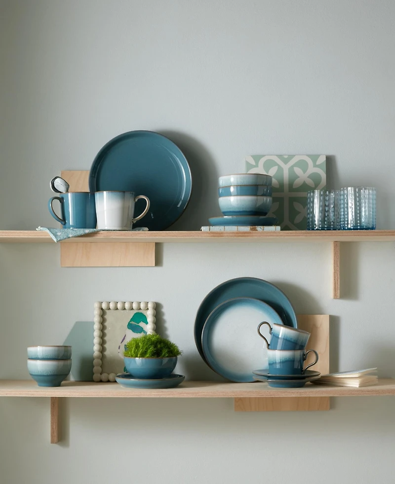 Denby Azure Haze Coupe Small Plates, Set of 4