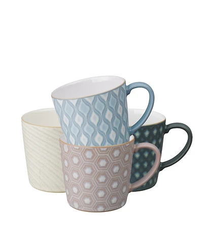 Denby Impression Assorted Accent Mugs, Set of 4