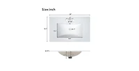 Casainc 30" Bathroom Vanity with Ceramic Sink, Soft-Close Doors, Adjustable Shelf and Modern Storage Cabinet