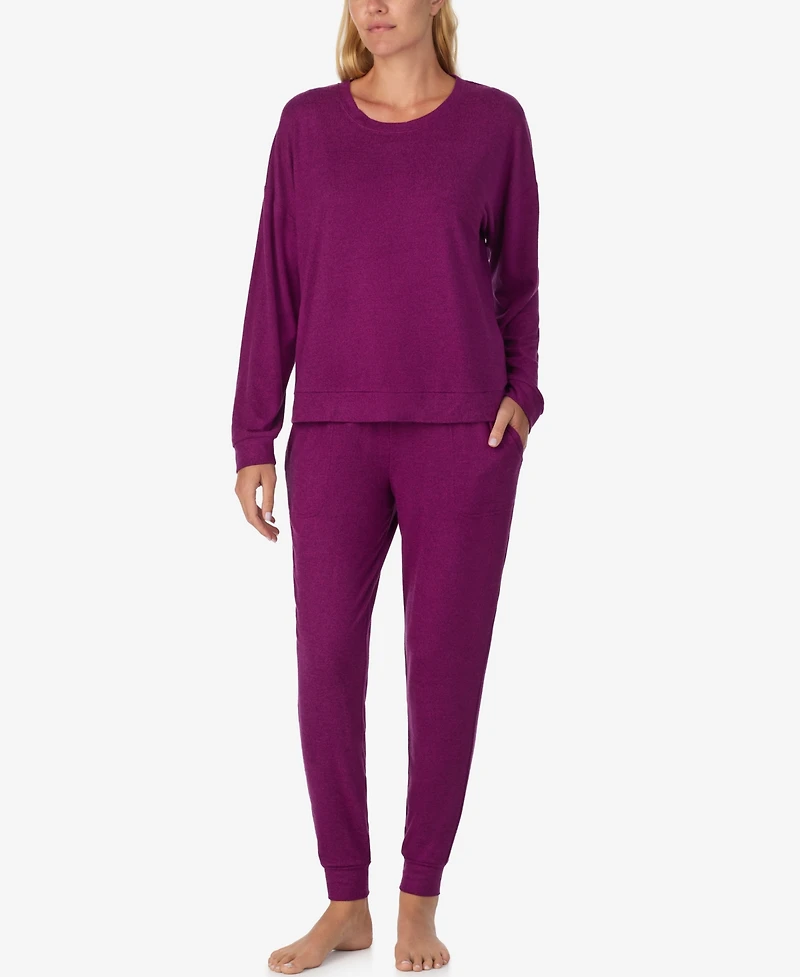 Sanctuary Women's 2-Piece Long Sleeves Top and Joggers Pajama Set