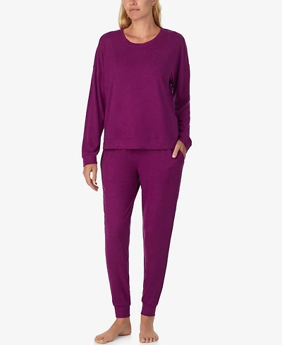 Sanctuary Women's 2-Piece Long Sleeves Top and Joggers Pajama Set