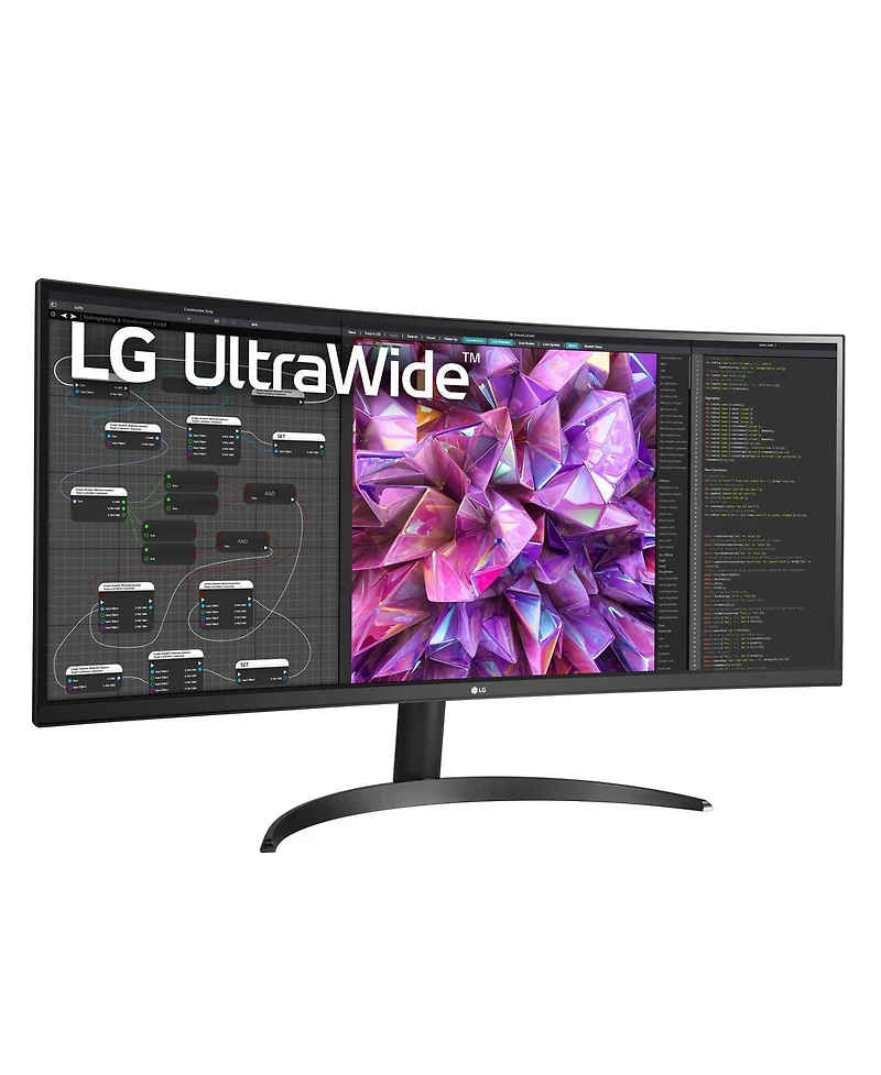 Lg 34WQ60C-b 34" 21:9 UltraWide Qhd Curved Ips Lcd Hdr Monitor