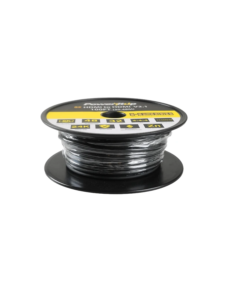 Power It Up 100 ft. 8K Hdmi 2.1 Ultra High Speed Active Optical Cable (2-Pack)