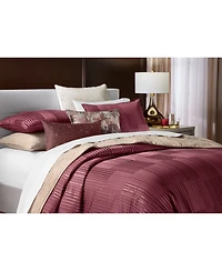 Hotel Collection Metallic Strie 3-Pc. Duvet Cover Set