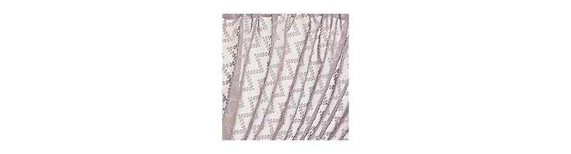Kate Aurora Elegant Crystal Beaded Chevron Design Window Valances & Curtain Panels - 54 in. W x 38 in. L, Soft Plum
