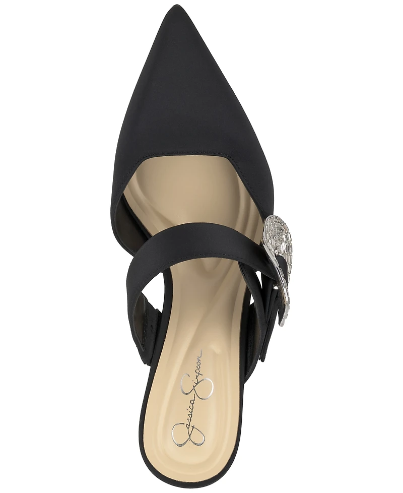 Jessica Simpson Women's Favica Heart Buckle Stiletto Pumps