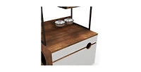 Multi-Functional Cat Litter Box Enclosure with Cat Tree Tower and Storage