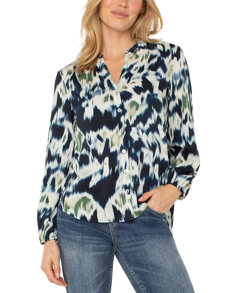 Liverpool Los Angeles Women's Printed Long Sleeves Top