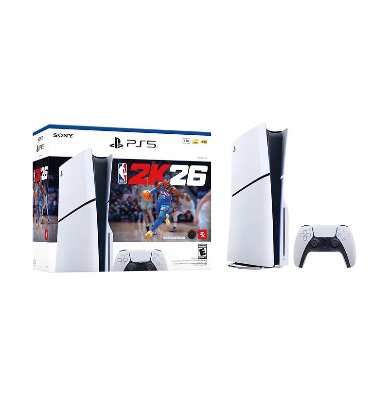 PlayStation 5 Slim Disc Edition Console - Nba 2K26 Bundle