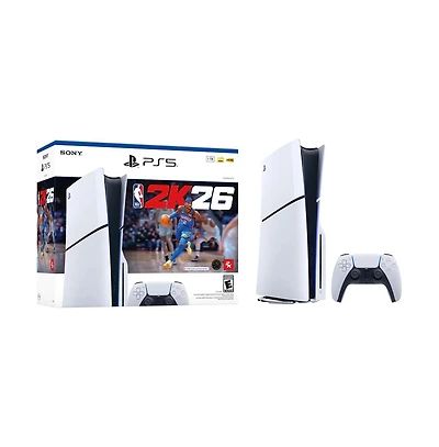 PlayStation 5 Slim Disc Edition Console - Nba 2K26 Bundle