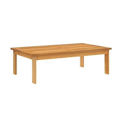 Garden Table Natural Wood Solid Acacia Wood