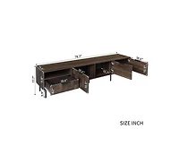 Casainc 78" Mid Century Modern Tv Stand with Storage Cabinets