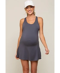 Pinkblush Maternity Grey Tennis Racerback Romper Dress