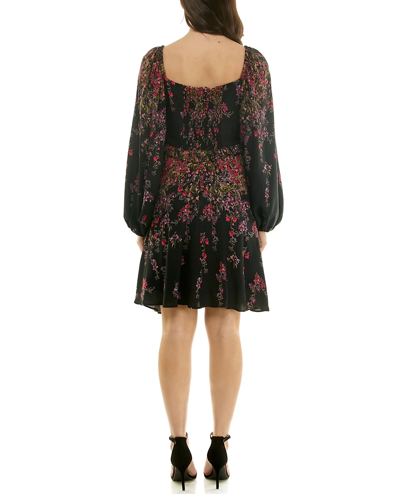 Taylor Women's Ruffled V-Neck Dress