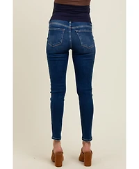 Pinkblush Maternity Navy Vintage Wash Skinny Jeans