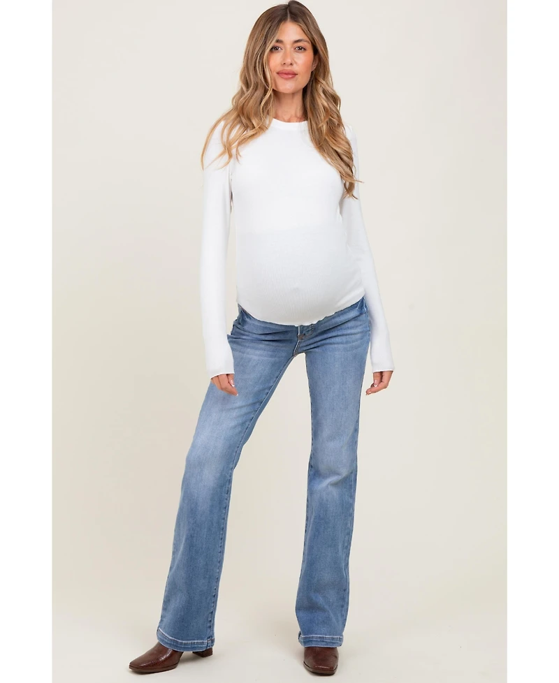 Pinkblush Maternity Blue Vintage Wash Bootcut Jeans